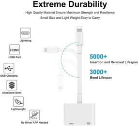 img 1 attached to 🔌 Powerful and Certified Lightning Adapter Charging Projector: The Ultimate Companion for Versatile Projection