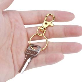 img 1 attached to 🔗 50 Sets of MyMagic Gold Metal Swivel Snap Clasps with Key Chain Clip Hooks and Rings – Jewelry Findings