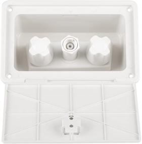 img 4 attached to Dura Faucet DF-SA185-WT RV Exterior Spray Box: Hot/Cold Quick Connect Faucet in White – Perfect for Outdoor Use!