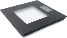 img 2 attached to 🔢 395lb Max Extra-Wide Digital Glass Talking Bathroom Scale with Visual & Voice Display - Wide Tamper Glass, Large LCD & Tap Auto On/Off - Modern Design