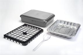 img 3 attached to 🔥 Fancy Panz 2-in-1: Dress Up & Protect Your Foil Pan, Made in USA, Fits 2 Sizes! BPA-Free (Charcoal)