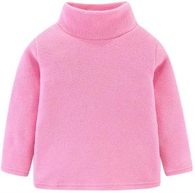 img 4 attached to 🧥 LittleSpring Boys' Polar Fleece Turtleneck Clothing