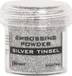 ranger silver tinsel embossing powder crafting logo