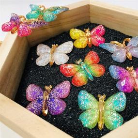 img 2 attached to Juanya Colorful Butterfly Pendants Accessories