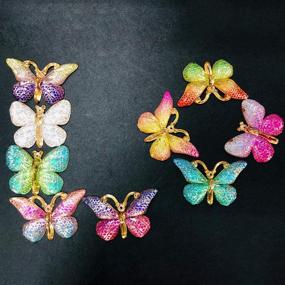 img 1 attached to Juanya Colorful Butterfly Pendants Accessories