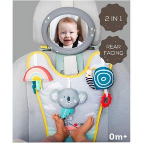 img 1 attached to 🐨 Taf Toys Koala In-Car Play Center: The Ultimate Travel Companion for Parent and Baby, Ensures a Relaxing Drive. Featuring a Mirror for Easy Baby Monitoring from the Driver's Seat, Suitable for 0 Months and Up
