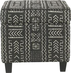 img 3 attached to HomePop Classics Square Storage Ottoman Furniture in Accent Furniture