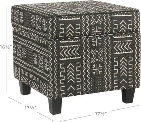 img 2 attached to HomePop Classics Square Storage Ottoman Furniture in Accent Furniture