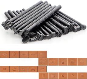 img 4 attached to 🔨 20 PCS Leather Stamping Tools Set- Craft Saddle Making Kit for Professionals & Beginners