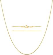🐍 0.9mm thin snake chain necklace in gold over stainless steel by kisper logo
