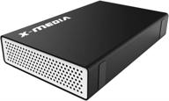 💾 x-media xm-en3451: external hard drive enclosure for 2.5/3.5-inch ide and sata drives – usb 2.0 aluminum case logo