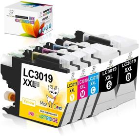 img 4 attached to 🦌 High-Quality Miss Deer LC3019 XXL Compatible Ink Cartridge for Brother printers - 5 Pack