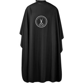img 4 attached to 💇 Lilexo Hair Cutting Cape - Large 66" x 57" Salon Cape with Snap Closure for Shampoos, Styling; Water Resistant Hairdresser Cape for Professional Hairstylist & Home Use – Barber Cape