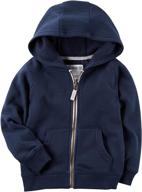 💙 carters boys' classic fleece zip-up jacket with pockets - coats & outerwear logo