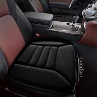 🪑 kingphenix 1.2 inch memory foam car seat cushion - comfortable cushion for car and office chair (black) logo