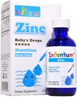 👶 infantum zinc: gluten free, nut free, sugar free liquid supplement for children and infants (2 fl oz) logo