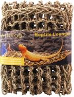 aiicioo lizard hammock lounger - seagrass fibers ideal for anoles, bearded dragons, geckos, iguanas & hermit crabs - 100% natural logo