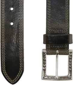 img 2 attached to 👔 Trendy Men's Belts: Casual & Classy Bullhide Leather Accessories