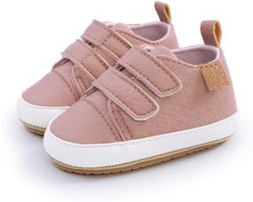 img 1 attached to CAKOPEN Toddler Sneaker Leather Anti Slip Apparel & Accessories Baby Girls for Shoes