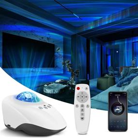 img 4 attached to 🌌 Aurora Night Light Projector with Bluetooth Speaker and Nature Sounds: Perfect Bedroom Room Decor for Women, Men, Teen Girls, and Boys - Ideal Birthday and Christmas Decorations Gifts!