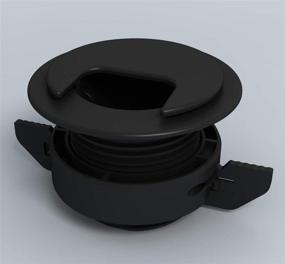 img 4 attached to Streamline Your Cable Organization with Twist Lock Grommet Black Management