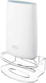 img 2 attached to 🔒 Enhanced Durability Wall Mount Solution for NETGEAR Orbi Mesh Wi-Fi System - Amplify Your Wi-Fi Router's Security (Pack of 2)