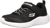 skechers bounder 98302l sneaker charcoal logo