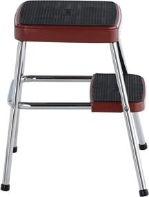 img 1 attached to 🪜 COSCO 11330RED1E Stylaire Retro Two-Step Stool in Red - Convenient and Stylish Solution for Easy Access