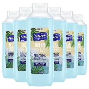 img 4 attached to 🌊 Suave Essentials Ocean Breeze Shampoo: Moisturizing & Nourishing Formula for Dry Hair - 30 oz, Pack of 6