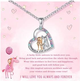 img 4 attached to 🎁 Perfect Gift for Birthdays and Christmas: Girls' Necklace - Ideal for Daughters and Granddaughters in Necklaces & Pendants