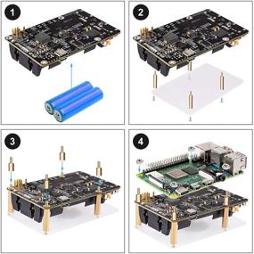 img 2 attached to 🔋 Raspberry Pi 4 UPS Plus Power Supply: Непрерывное резервное питание для Raspberry Pi 4B 3B+ 3B