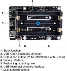 img 1 attached to 🔋 Raspberry Pi 4 UPS Plus Power Supply: Непрерывное резервное питание для Raspberry Pi 4B 3B+ 3B