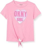 футболка для девочек dkny логотип