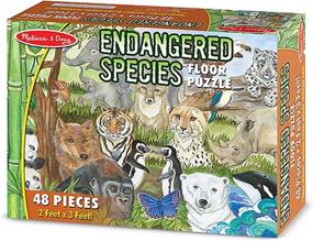 img 1 attached to 🐼 Discover the Wonders of Wildlife with Melissa & Doug Endangered Species Jigsaw