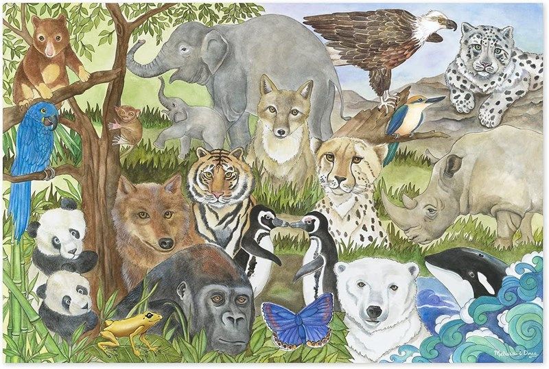 melissa doug endangered species jigsaw 로고