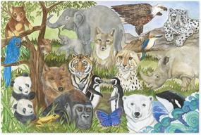 img 4 attached to 🐼 Discover the Wonders of Wildlife with Melissa & Doug Endangered Species Jigsaw