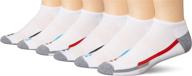 🧦 c9 champion unisex adult training low cut socks - white with stylish black, blue, or red accents - sizes 6-12 us логотип