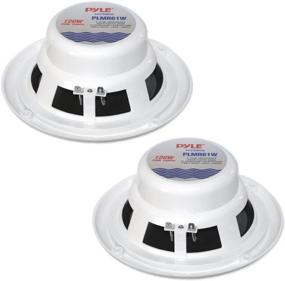 img 3 attached to 🔊 Waterproof Outdoor Marine Speakers - 6.5 Inch 2 Way Weather Resistant Audio System with 120W Power, Polypropylene Cone and Cloth Surround - 1 Pair - White (PLMR61W)