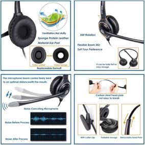 img 2 attached to Гарнитура VoiceJoy с функцией подавления шумов и отстегивающимся вариантом, настраиваемая компьютерная периферия и аксессуары.