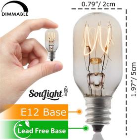 img 2 attached to 💡 Soothing Salt Rock Lamp Bulb Set: 10 Pack + 2 Free 15 Watt Replacement Bulbs for Himalayan Salt Lamps & Baskets, Scentsy Plug-ins & Wax Warmers, Night Lights. Incandescent T20 E12 Socket with Candelabra Base, Clear