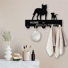 img 3 attached to 🐶 YSDESIGN American Pit Bull Terrier Key Hooks: Stylish Dog Decor Wall Hooks and Functional Key Holder for Wall Organization - 20LB Max Capacity