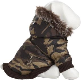 img 3 attached to Fashionable Parka for Pets with Detachable Hood - Pet Life