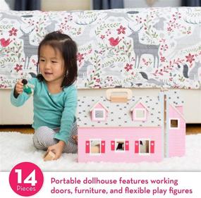 img 3 attached to 🏠 Melissa & Doug Portable Dollhouse Carrying Case