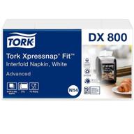 📦 перезаправка для диспенсера tork xpressnap fit interfold – dx806e – высококачественные 2-слойные белые салфетки для диспенсера бумажных салфеток n14 – 6 х 720 логотип