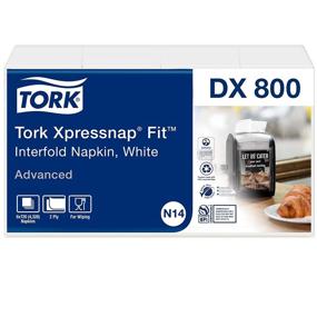 img 4 attached to 📦 Перезаправка для диспенсера Tork Xpressnap Fit Interfold – DX806E – Высококачественные 2-слойные белые салфетки для диспенсера бумажных салфеток N14 – 6 х 720