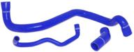 🔵 mishimoto mmhose-tt-99bl blue silicone radiator hose kit: audi tt 2000-2006 compatible logo