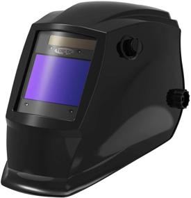 img 4 attached to 🔆 Optical Class 1/1/1/2 Solar Power Auto Darkening Welding Helmet - Viewing Area 3.93"X2.63" - Shade Range 4/5-9/9-13 - TIG MIG MMA Plasma - With Grinding Feature - TOPDC