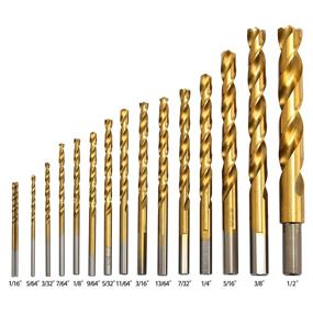 img 3 attached to 🔩 High-performance HUAZHICHUN Titanium Twist Drill Bit for Precision Drilling