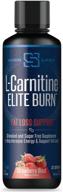 🔥 siren labs l-carnitine elite burn liquid keto fat burner: boost weight loss, enhance metabolism, and energize your keto journey - 3000mg strawberry blast (32 servings) logo