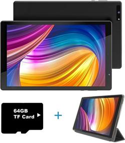 img 3 attached to 📱 High-Performance 10 inch Tablet with Android OS, 3GB RAM, 32GB ROM, Octa-core CPU, 5G WiFi, Dual Camera, HD Touch Screen - Ideal for Kids, Teens, and Elderly. Includes Black Case and 64GB Extra SD Card.